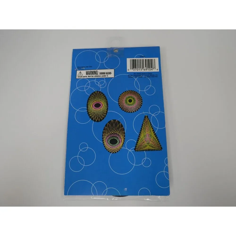 Busy Kids Camp String Art Craft Kit Neon Thread Shapes New Sealed